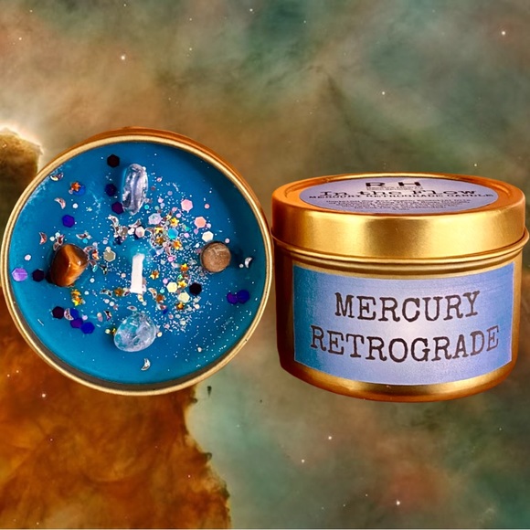 Mercury Retrograde Candle | Soy Wax | Vegn - Picture 1 of 4